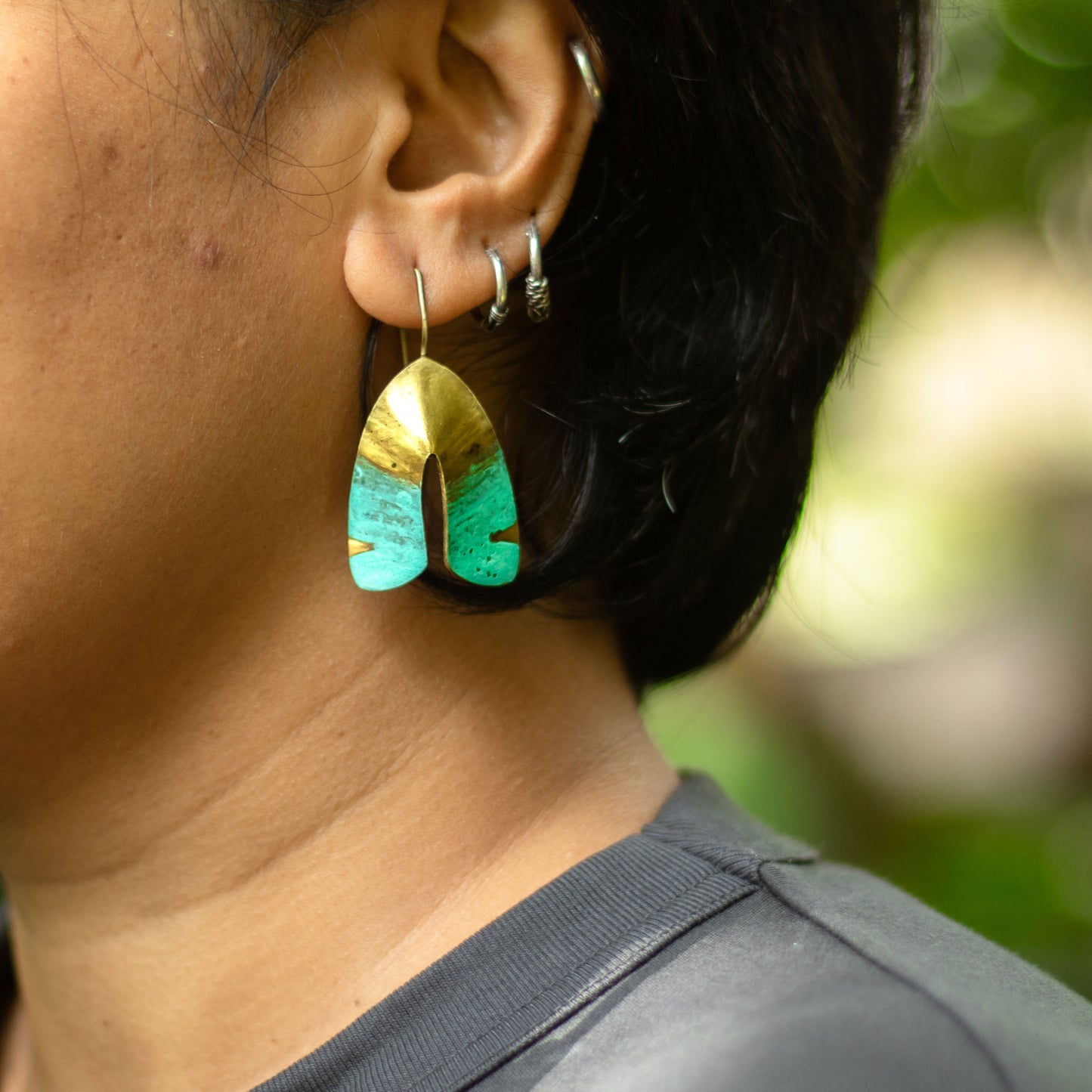 Noctuid Moth – Textured Earrings