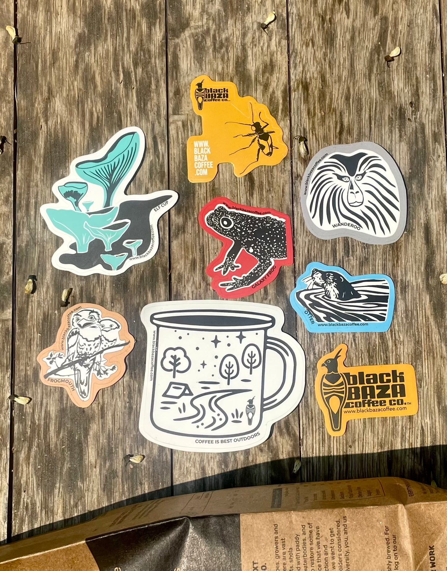 Black Baza Stickers