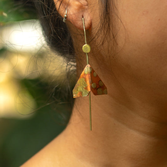 Triangle Moth – Earrings