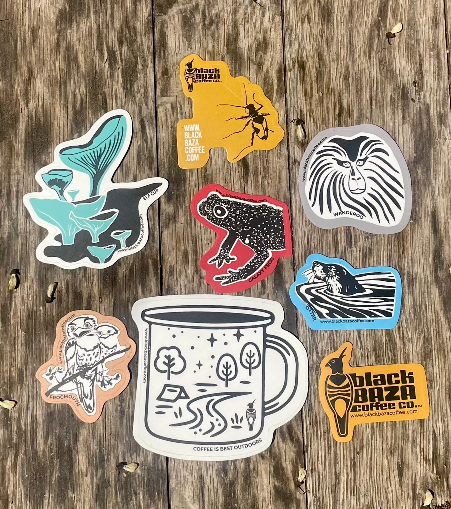 Black Baza Stickers